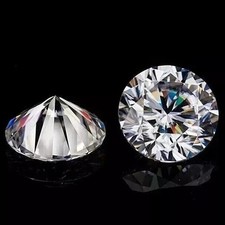5 Ct Round Cut Certified Lab Grown Moissanite Natural D Color VVS1 Clarity