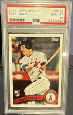 2011 Topps Update Mike Trout Rookie RC #US175 PSA 10 FULL SET of 2011 update! 