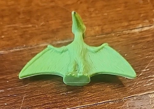 Vtg 1980s - Diener Green Pteranodon - Rubber Dinosaur Toy - Picture 3 of 8