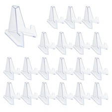 yuntop 20 Packs Acrylic Easel Stands Display Stand Mini Clear Holder