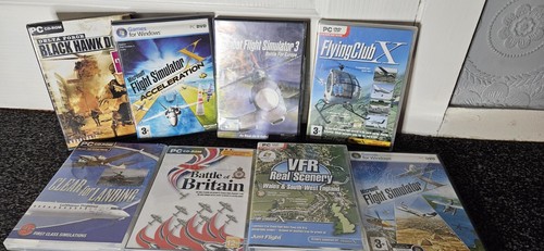 PC Flugsimulator Spiele Restposten 8x