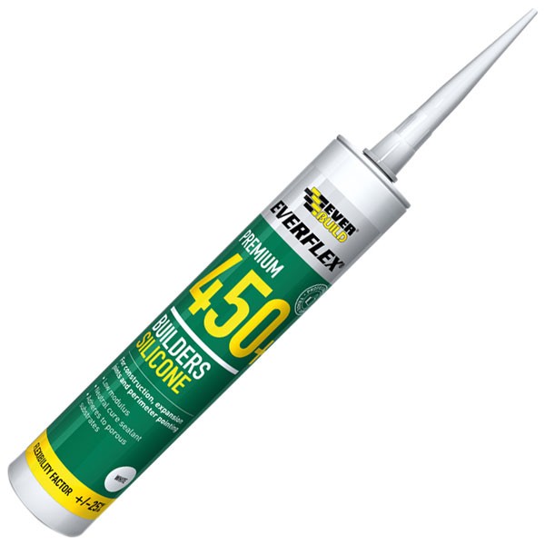 Everbuild Builders Silicone Sealant Buff 310ml 450
