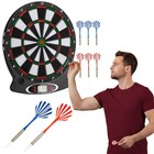 Outtec® Dartscheibe Dartboard 18 Spiele 159 Variationen 1-8 Spieler inkl. Darts