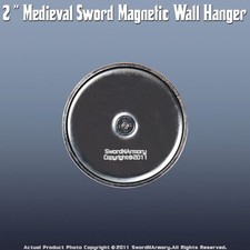 2" Super Powerful Magnetic Wall Hanger for most Metal Medieval Swords Daggers