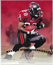Warrick Dunn 1997 LEAF NFL SIGNATURE 8x10 JUMBO AUTOGRAPH CARD Buccaneers AUTO