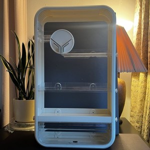 Vintage Modular Plastic Vanity Space Age Wall Mounted Cabinet Shelves MCM 27”T