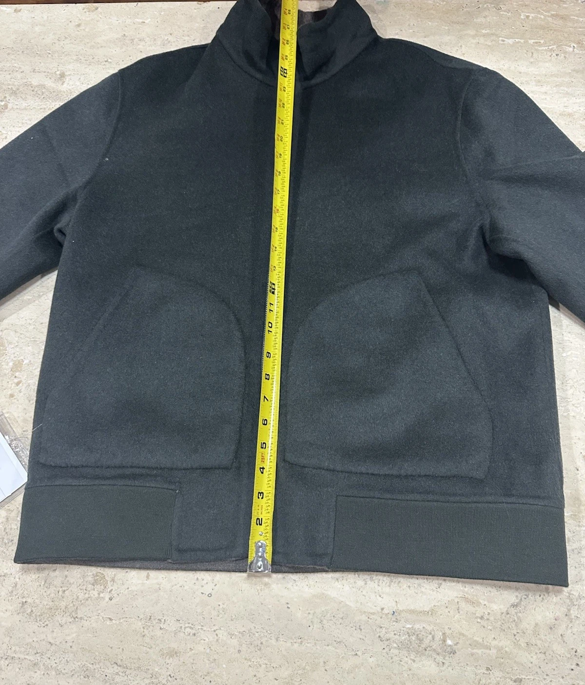 RIVO Wool Men's Bomber Minimalistic Reversible Jacket NWT Size 52 or L image 8