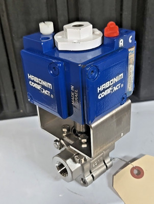 Habonim D/AZ 1/90 Quarter Turn Pneumatic Actuator SVF 3/8'' Valve SS H15 1500 PSI