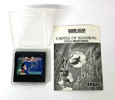 Castle of Illusion Starring Mickey Mouse Sega Game Gear 1990 w/Case & Booklet