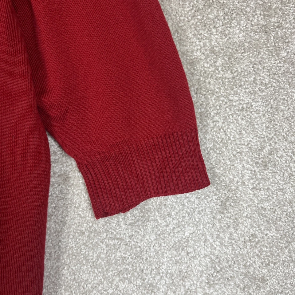 Suéter Jones New York Mujer 1X Rojo Lana Merino Cuello Alto Manga Corta - 4023 Foto 2 de 4