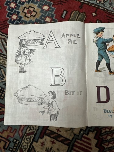 A Apple Pie, ABC Charles E. Graham; Linen or Cloth Book for Children - Picture 5 of 11