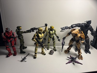 Halo 3 McFarlane lot of 1 brute, 1 elite, 1 master chef and 3 Spartans