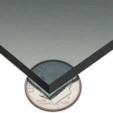 Gray Polycarbonate Polycarbonate Sheet 48" L X 48" W X 1/4" Thick,