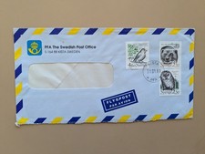 Sweden 1989 PFA Kista Cover (Scott1723-1724-1728) Coil Pair-Crisp Cancel-Airmail