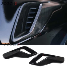 Raptor R For Ford F150 2021-25 Real Carbon Side Air Vent Outlet Cover Hood Scoop