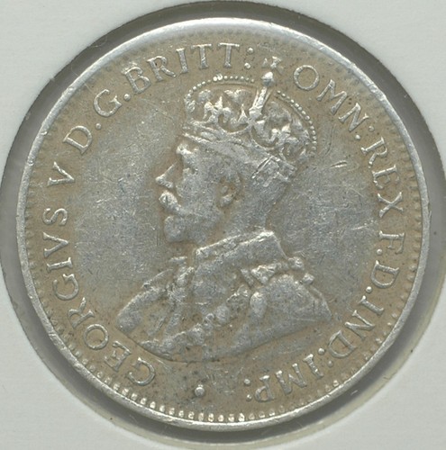 1914H British West Africa 3 Pence KM# 10 Sterling Silver Free Shipping - Picture 2 of 2