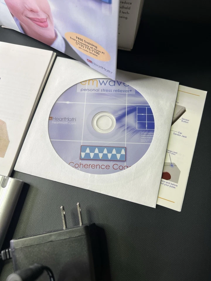 HeartMath emWave Portable Personal Stress Anxiety Reliever Relaxation Trainer - Image 4 of 4