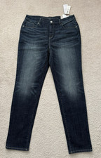 Chico  s So Slimming Girlfriend Slim Leg Ankle Jeans Indigo Women's Sz 2 12 NWT