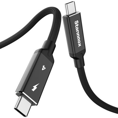 Starinnox 1.6Ft Thunderbolt 4 USB4 Cable, 40Gbps Data Transfer, 8K HD