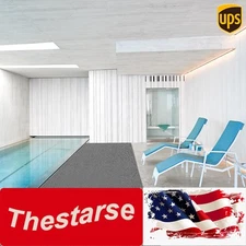 90x500cm Floor Mat Non-slip Mat PVC Drainage Mat 5mm Thick for Indoor/ Outdoor