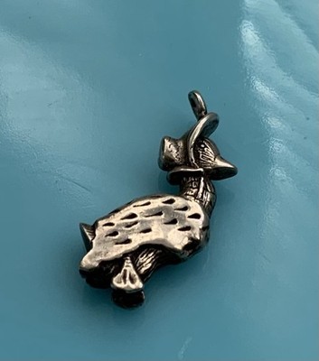 Sterling Silver Hand & Hammer Jemima Puddle Duck Beatrix Potter Charm 4g