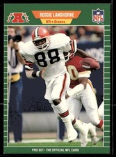 1989 Pro Set Reggie Langhorne RC #78 Cleveland Browns
