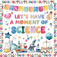 Science Bulletin Board Set for Classroom Decorations Scientific Cutouts for Back