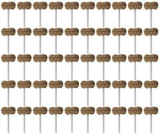 1" Brown 120 Grit Abrasive Buffing Polishing Wheels Burr, 50 Pack | 1/8" (3mm) S