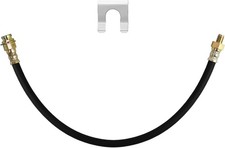 18" Flexible Rubber Brake Line - 3/8"-24 External to Internal Thread, DOT 18