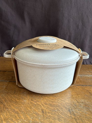 #ad ECO Microwave Pressure Cooker Bowl Lid 2.5 Quart BPA Free Eco Friendly NIP NWT $10.00