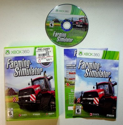 Farming Simulator Xbox 360 Video Game Farm Management Tractor Sim