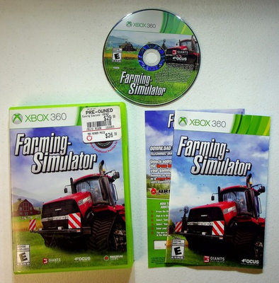 #ad #ad Farming Simulator Xbox 360 Video Game Farm Management Tractor Sim $17.76