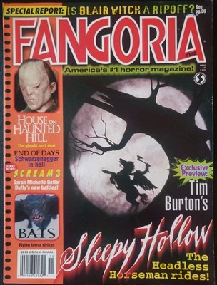 Fangoria #188 Nov 1999 Sleepy Hollow Cvr Rob Zombie Buffy the Vampire Slayer x