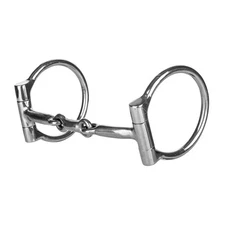 Tabelo Nsba Cheek Thin Snaffle Bit 5'' Brushed-Steel