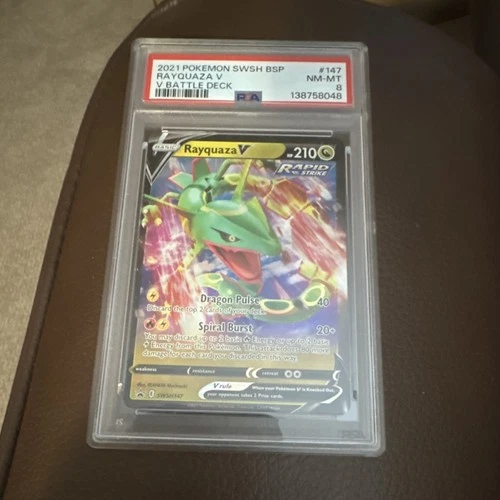 Pokémon Rayquaza V SWSH147 Sword & Shield Promo Holo PSA 8