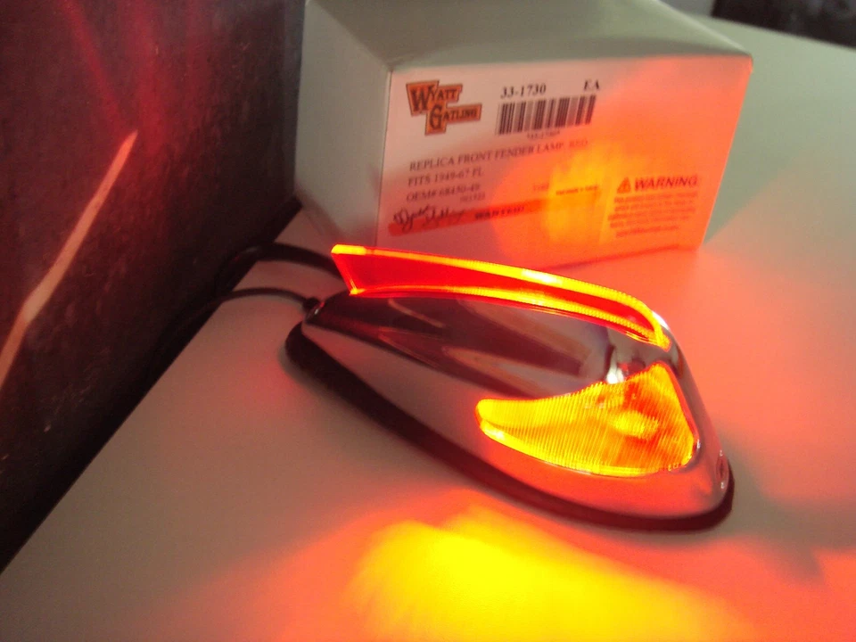 Harley Fr. Lâmpada Fender lente vermelha 49-67 Duo Hydra Glide Electra V-Twin 33-1730 Y1 - Imagem 4 de 4