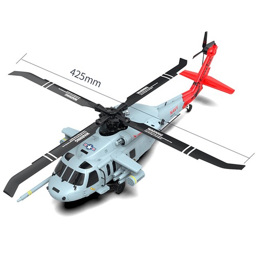 Helicóptero de radiocontrol YXZNRC F09-H 1:47 SH60 2.4G 6 ejes giroscopio 8 canales GPS motor sin escobillas - Imagen 6 de 11