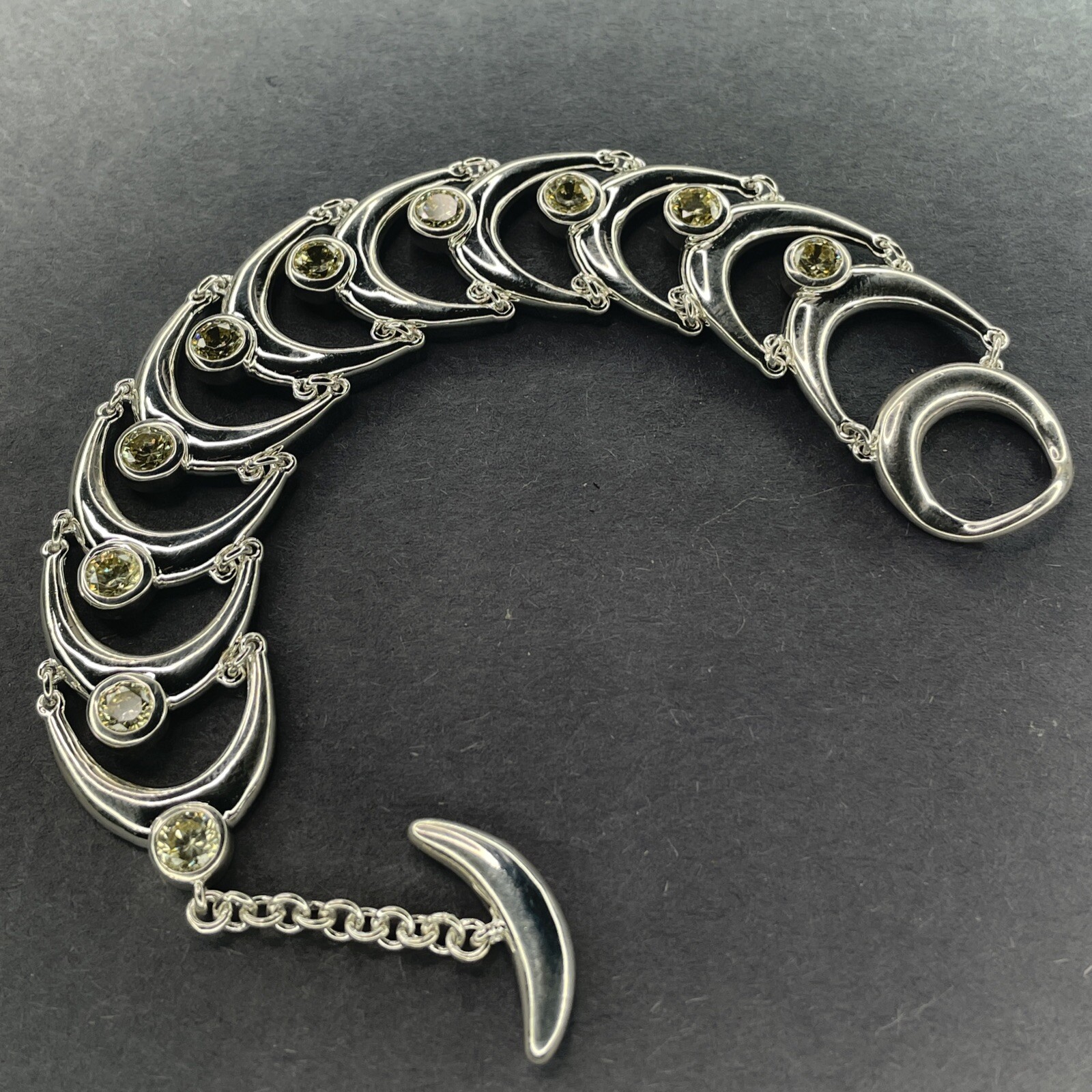 Solid Sterling Toggle Bracelet By Sun Industries … - image 1