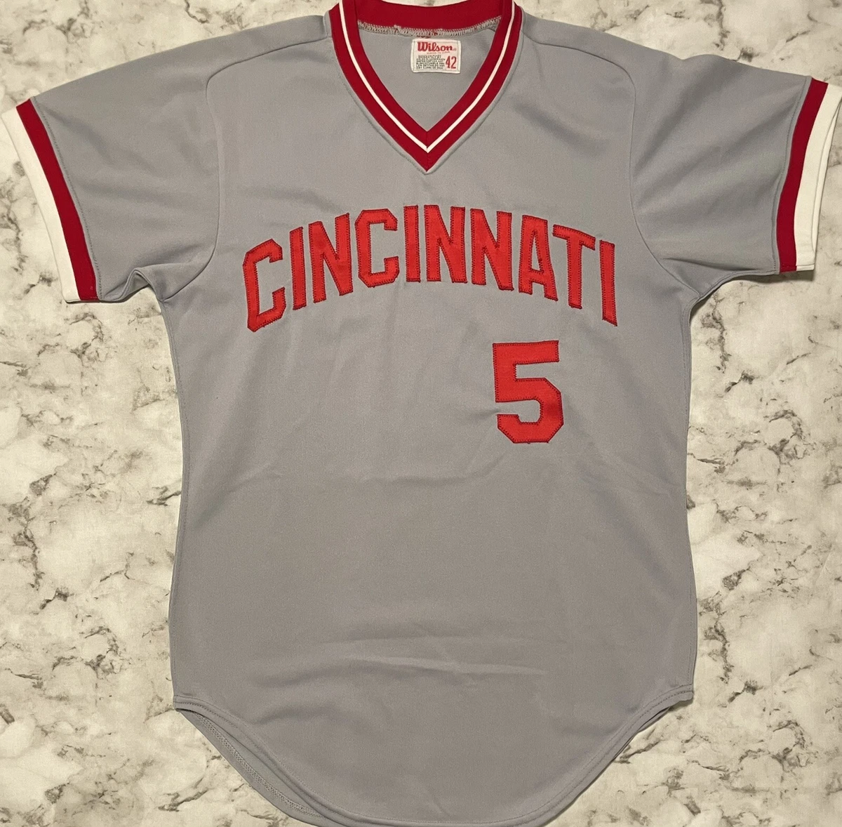 Vintage Wilson MLB Cincinnati Reds Johnny Bench Baseball Jersey