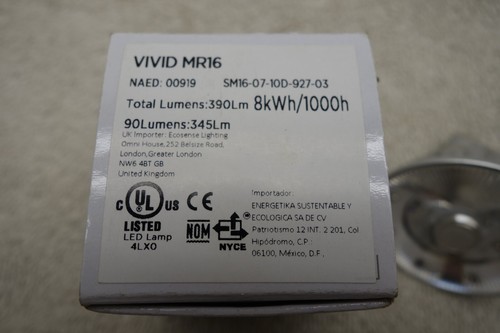 Soraa Vivid MR16 GU5.3 LED 90 Lumens 12V 7.5W 10 deg. 2700K SM16-07-10D-927-03 - Picture 2 of 2