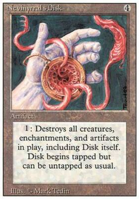 Nevinyrral's Disk ~ Revised [ PLAYED ] [ Magic MTG ]