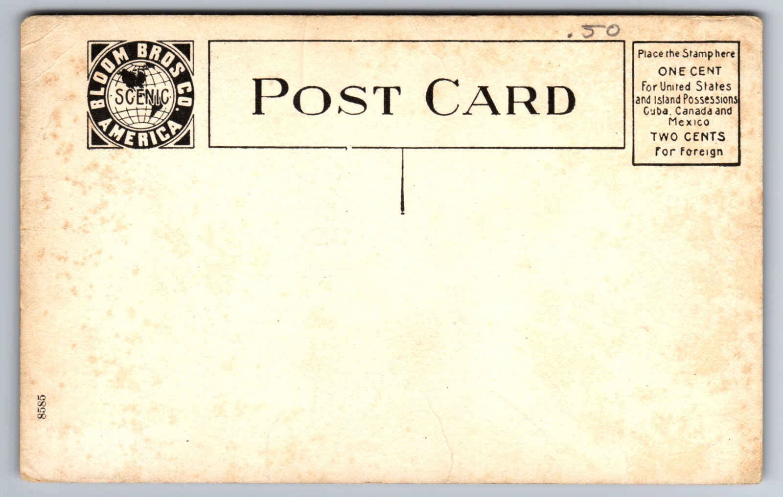 C.1910 PPC VALLEY CITY ND, STRAUS CLOTHING KINDRED HOTEL BLOOM BROS Postcard P32