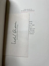 Signed Robert Anderson: Getting Up & Going Home, Franklin 1st (signature laid in