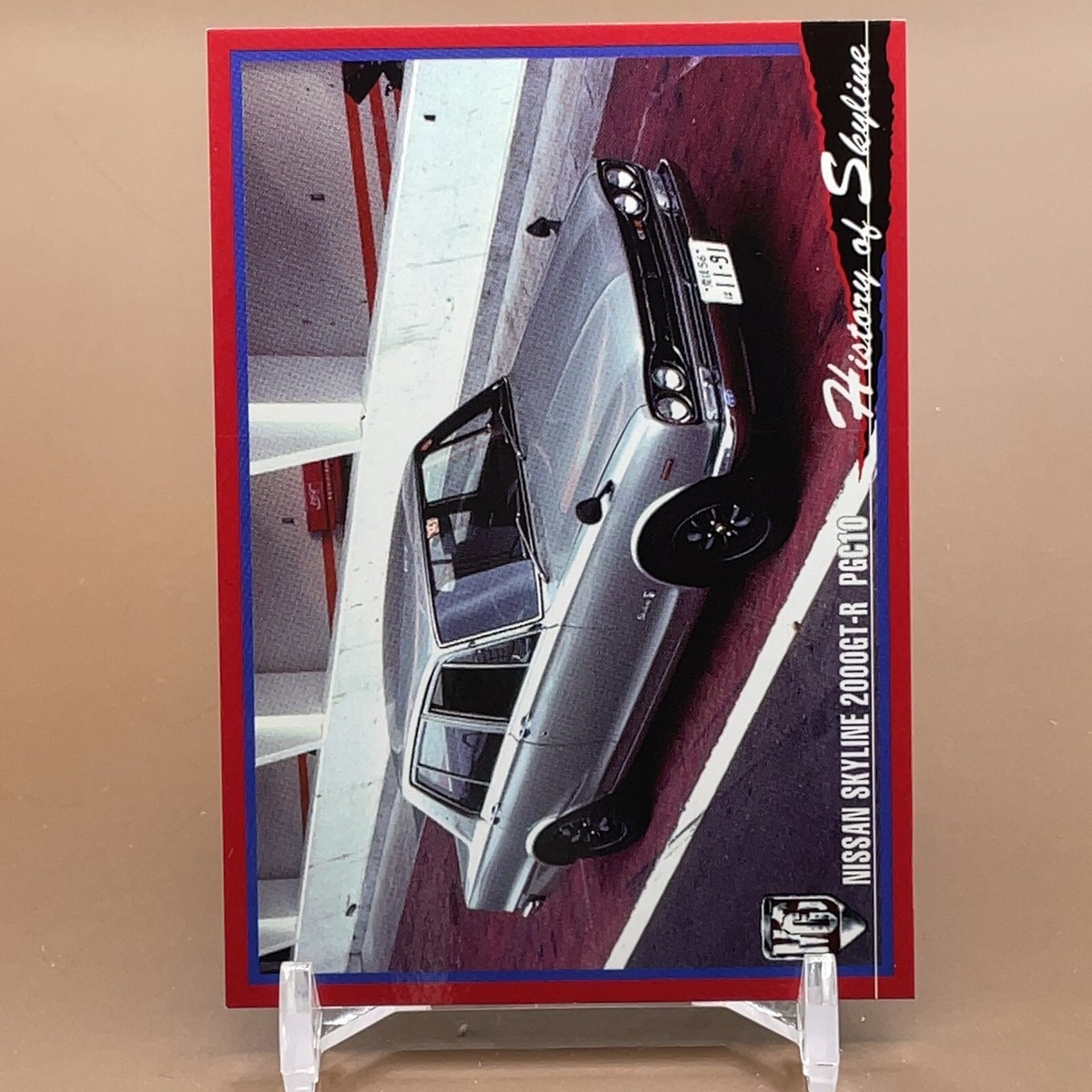 Nissan Skyline 2000GT-R No.128 Motor Car Card Original Tsukuda
