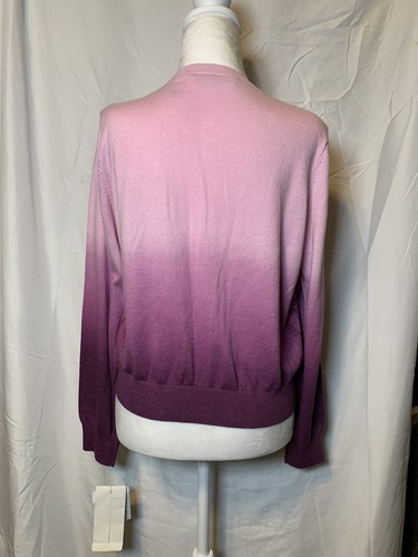 JH Collectibles Petite Cardigan Sweater Sz PL Purple Pink W/ Black NEW W120 - Picture 5 of 8