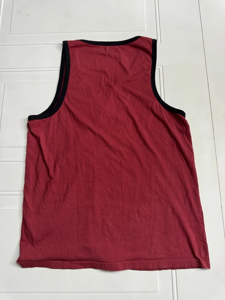 DC Shoes Tank Top Mens L Maroon Camo Pocket Sleeveless Shirt Skateboarding - Image 4 of 4