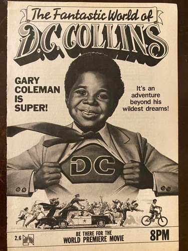 The Fantastic World of D.C. Collins, Gary Coleman, Full Page Vintage TV Guide Ad - 第 1/1 張圖片