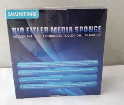 Shunting Bio Filter Media Sponge Biological Filtration Trap Waste Dye Free