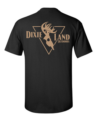 Dixie Land Outdoors Deer Skull Logo Short Sleeve Hunting T Shirt