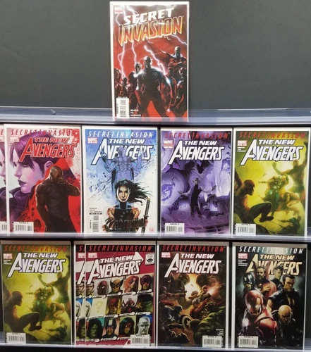 NEW AVENGERS #38 39 40 2ND PRINT 41 42 43 44 MARVEL 2008 SECRET INVASION #1 KEY